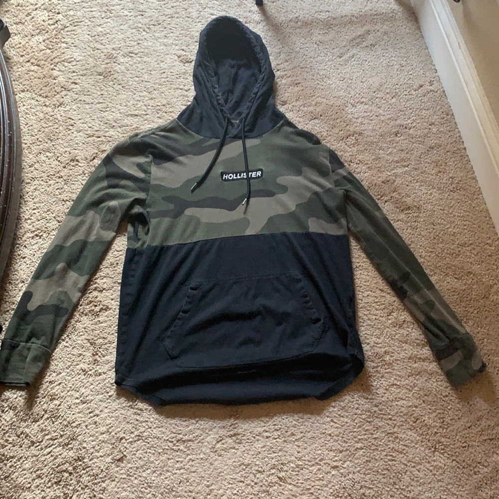 Camo hollister hoodie